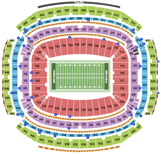 NRG Stadium National Championship Seating Chart